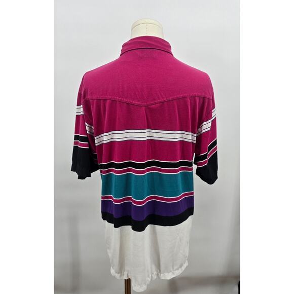 Vintage Retro Western 90's Prairie Fire Polo - Picture 3 of 6
